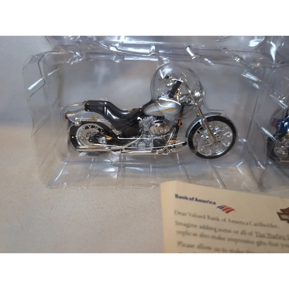 6x NIB 2005 1:18 Scale Harley-Davidson Motorcycle Collection Bank Of America